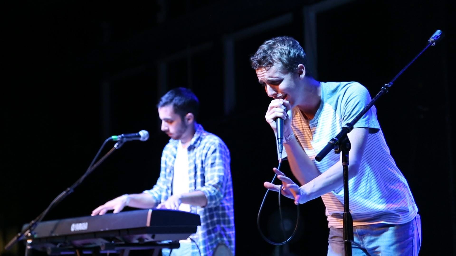 On stage
