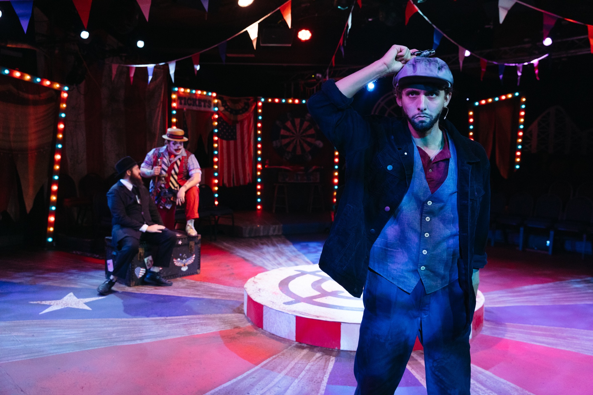 Ben Tschirgi as Leon Czolgosz in Assassins, The Sarasota Players